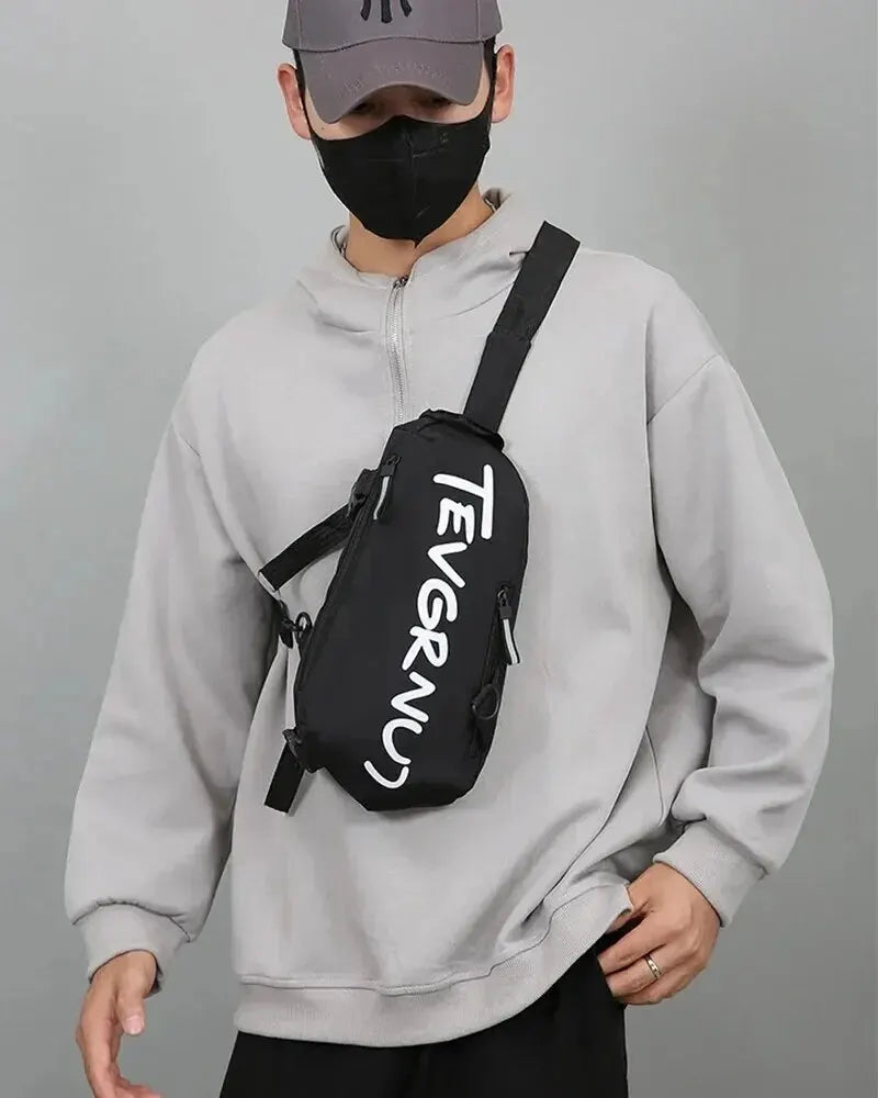 Men's One Shoulder Crossbody Small Bag New Simple And Lightweight Multi Functional Chest Bag Running Sports Cycling Bag Women