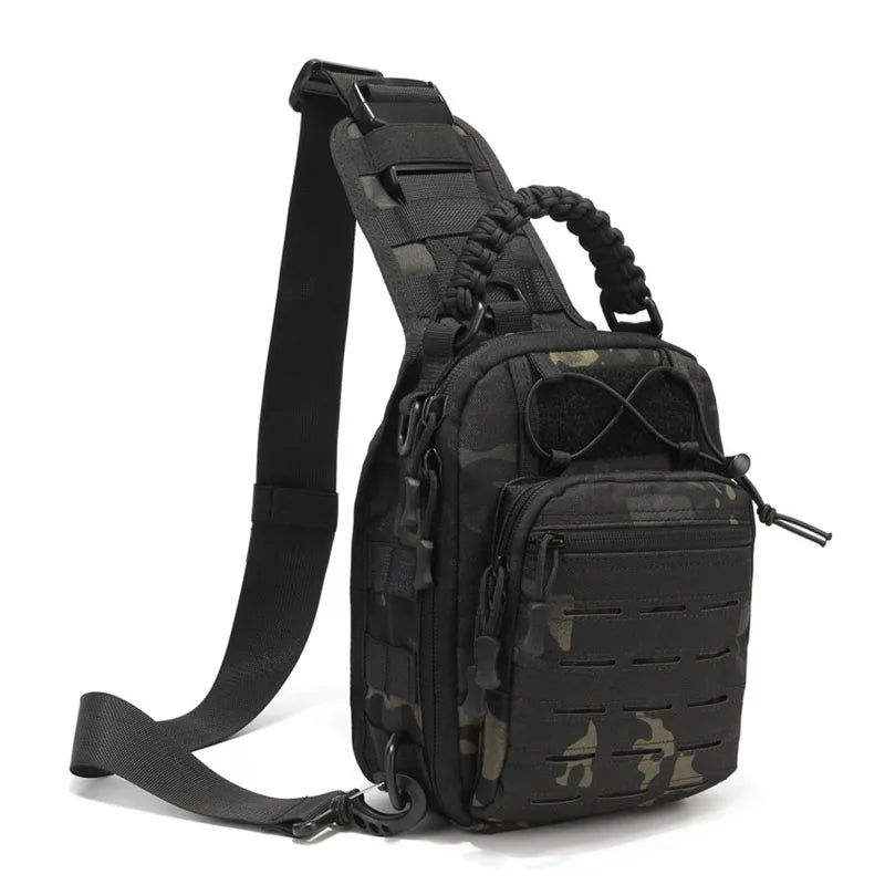 Multifunctional Oxford Cloth Running Bag Outdoor Sports Cycling Waterproof Bag One Shoulder Camouflage Bag