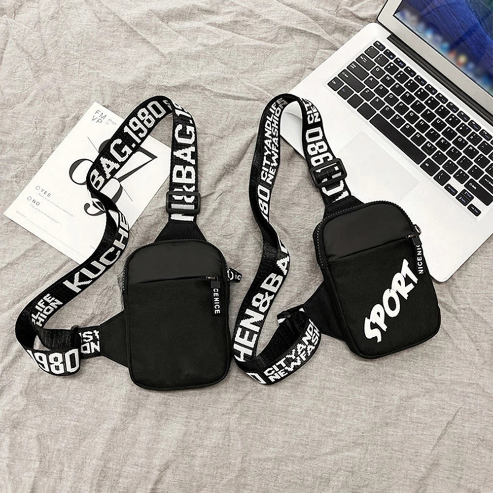 Men's Shoulder Bag INS Trend Waterproof Small Backpack Mobile Phone Man's Messenger Bag Square Bag Crossbody Bags