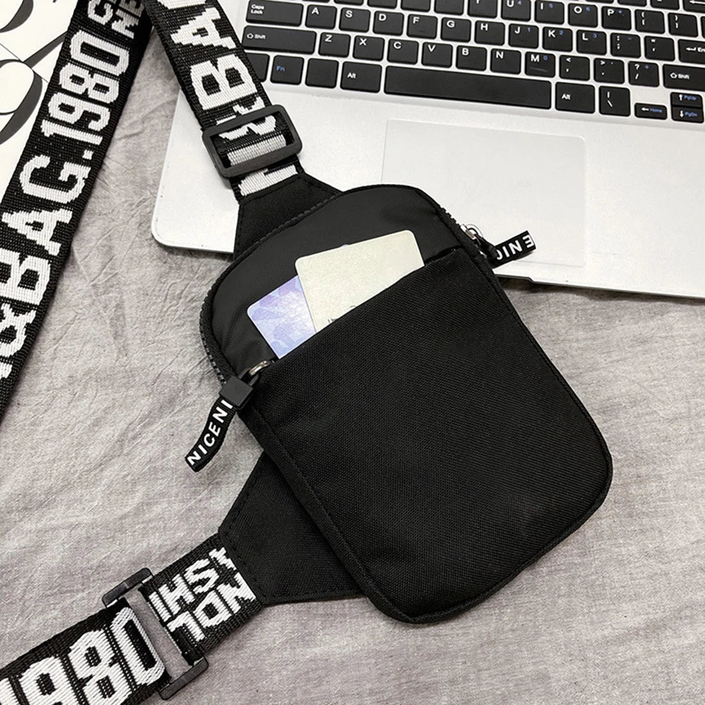 Men's Shoulder Bag INS Trend Waterproof Small Backpack Mobile Phone Man's Messenger Bag Square Bag Crossbody Bags