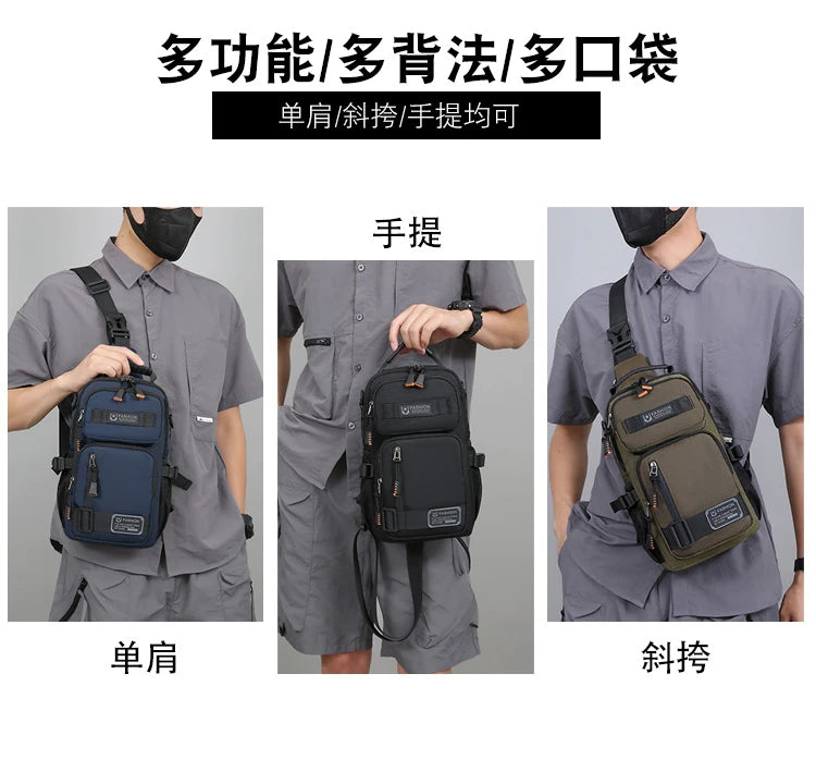 Fashion Men's Waist Packs Chest Bag High Quality Oxford Crossbody Bags For Men Fashion Casual Men Bag Handbag Male Chest Pack