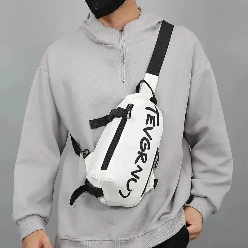 Men's One Shoulder Crossbody Small Bag New Simple And Lightweight Multi Functional Chest Bag Running Sports Cycling Bag Women