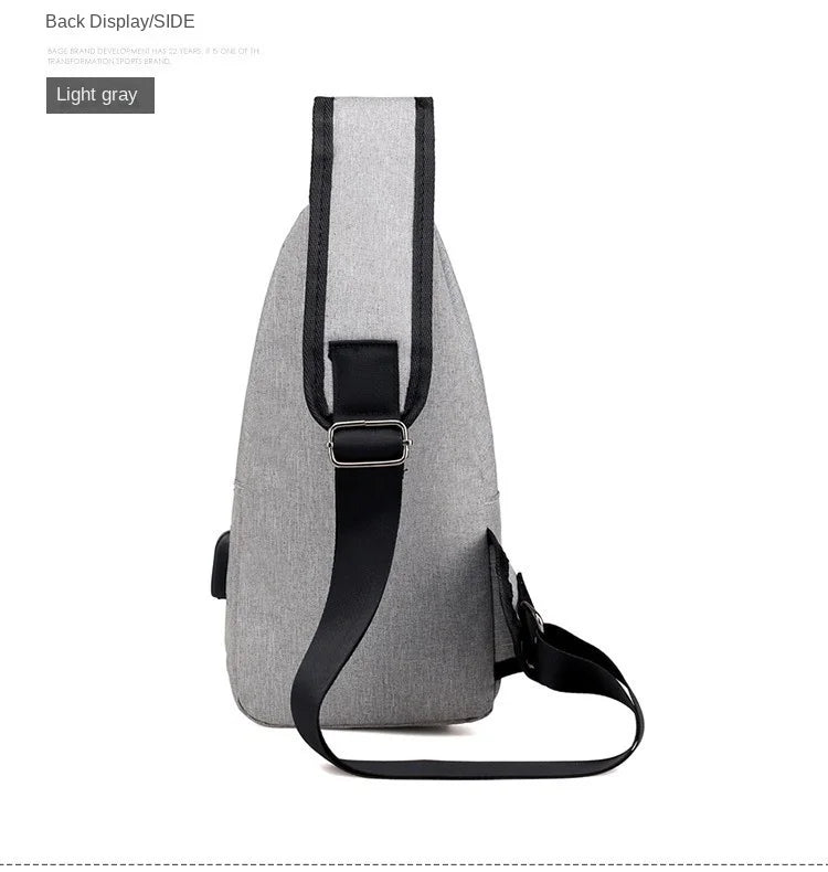 Fashion Casual Crossbody Bag Small Men's Shoulder Bag Men Diagonal Backpack Messenger Phone Bag Boy Fanny Chest Pack