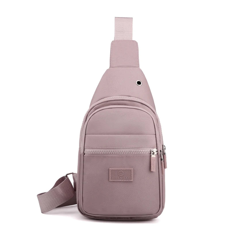 Women's Chest Bag Pure Color Nylon Women's Bag Good Quality Shoulder Bag Casual Women's Crossbody Bag Fashion Female Bag