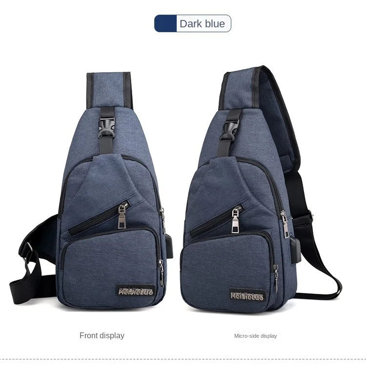Fashion Casual Crossbody Bag Small Men's Shoulder Bag Men Diagonal Backpack Messenger Phone Bag Boy Fanny Chest Pack