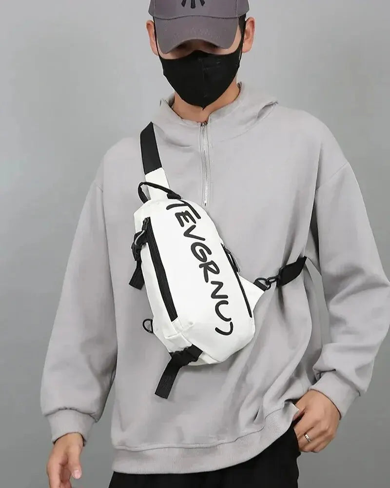 Men's One Shoulder Crossbody Small Bag New Simple And Lightweight Multi Functional Chest Bag Running Sports Cycling Bag Women