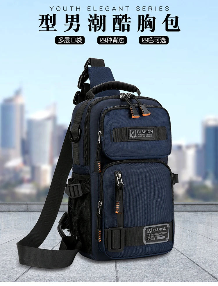 Fashion Men's Waist Packs Chest Bag High Quality Oxford Crossbody Bags For Men Fashion Casual Men Bag Handbag Male Chest Pack