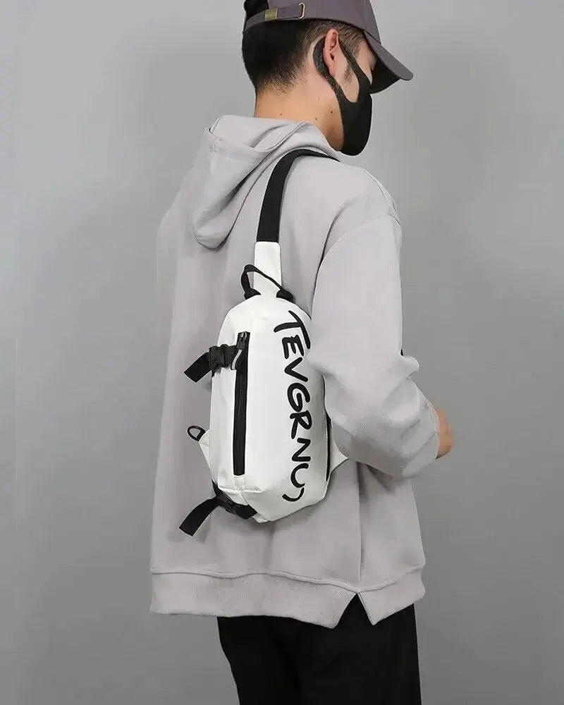 Men's One Shoulder Crossbody Small Bag New Simple And Lightweight Multi Functional Chest Bag Running Sports Cycling Bag Women