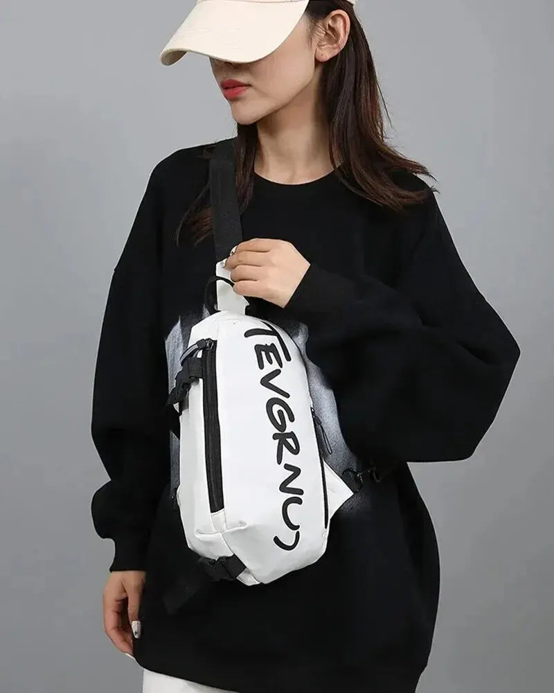 Men's One Shoulder Crossbody Small Bag New Simple And Lightweight Multi Functional Chest Bag Running Sports Cycling Bag Women