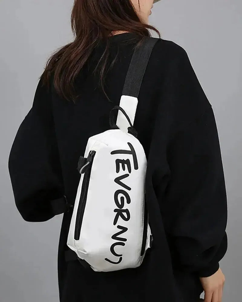 Men's One Shoulder Crossbody Small Bag New Simple And Lightweight Multi Functional Chest Bag Running Sports Cycling Bag Women