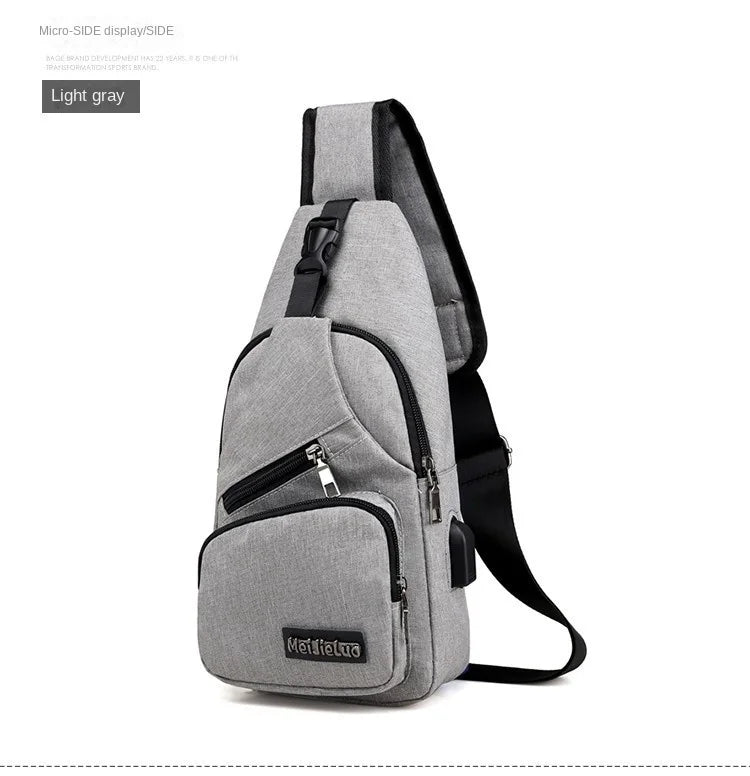 Fashion Casual Crossbody Bag Small Men's Shoulder Bag Men Diagonal Backpack Messenger Phone Bag Boy Fanny Chest Pack