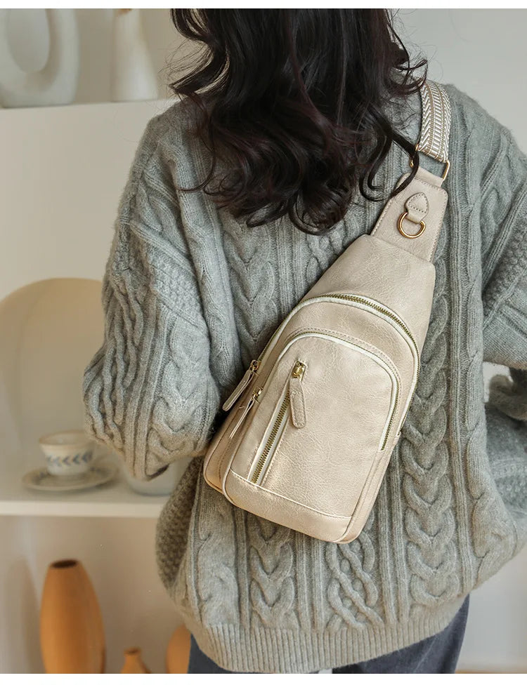 Women Bag Fashion Sling Bag for Woman High Quality PU Leather Pack Crossbody Chest Bolsa Feminina Sacs À Main Shoulder Messenger