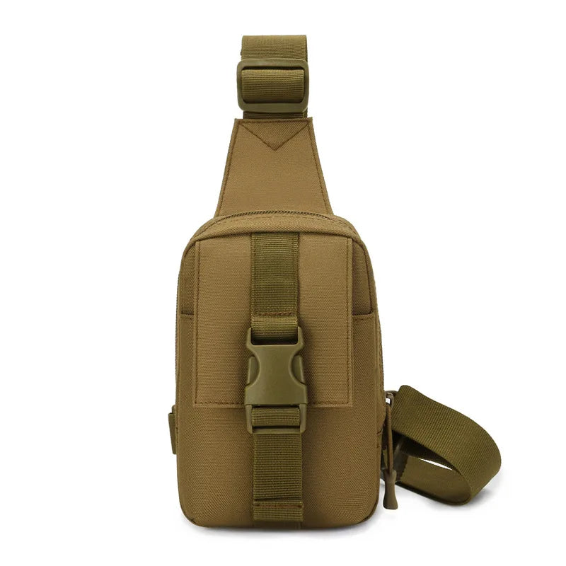 Tactical Chest Bag Military Trekking Pack EDC Sports Bag Shoulder Bag Crossbody Pack Assault Pouch for Hiking Cycling Camping