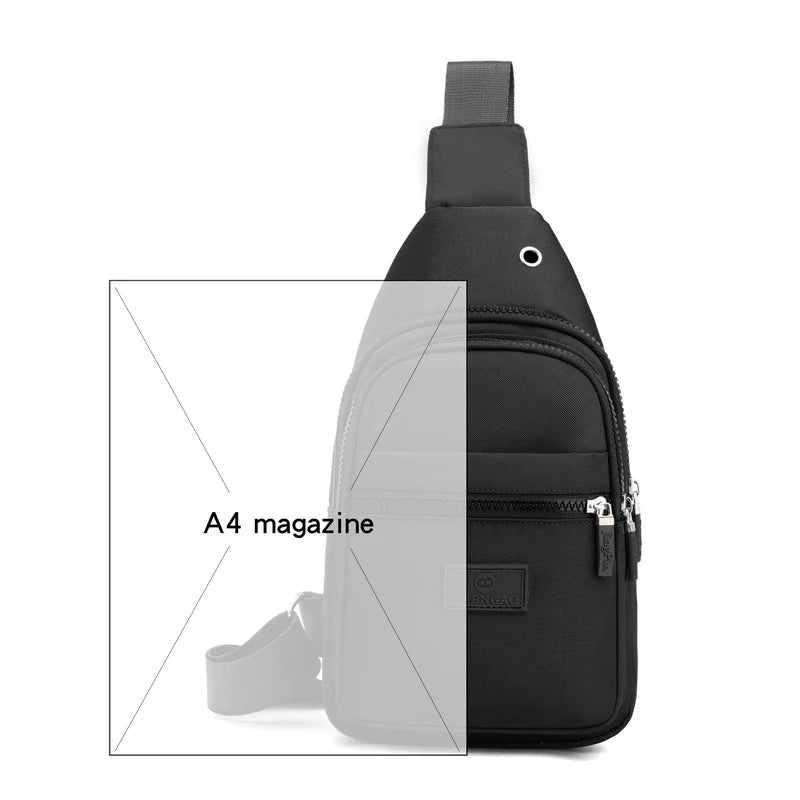 Women's Chest Bag Pure Color Nylon Women's Bag Good Quality Shoulder Bag Casual Women's Crossbody Bag Fashion Female Bag