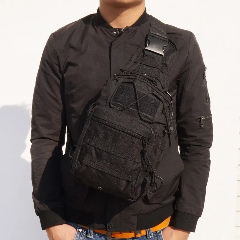 Tactical Shoulder Backpack Rover EDC Outdoor CCW Sling Bag Waterproof Hiking Camping Pack Concealed Range Bag Hunting Daypack