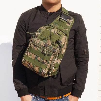 Tactical Shoulder Backpack Rover EDC Outdoor CCW Sling Bag Waterproof Hiking Camping Pack Concealed Range Bag Hunting Daypack