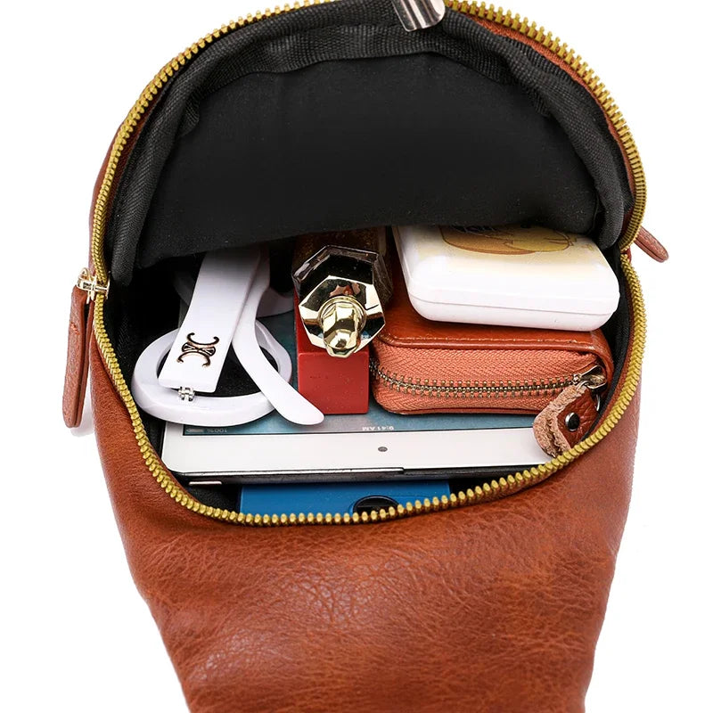 Women Bag Fashion Sling Bag for Woman High Quality PU Leather Pack Crossbody Chest Bolsa Feminina Sacs À Main Shoulder Messenger