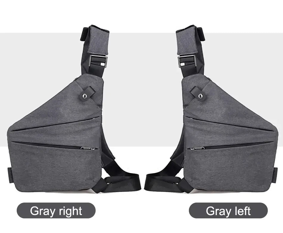 DIENQI Anti-theft Men Chest Bag Waterproof Chest Pack Travel  Personal Pocket Tactical Male Sling Bag Chest Cross body Bag Pauch
