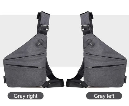 DIENQI Anti-theft Men Chest Bag Waterproof Chest Pack Travel  Personal Pocket Tactical Male Sling Bag Chest Cross body Bag Pauch