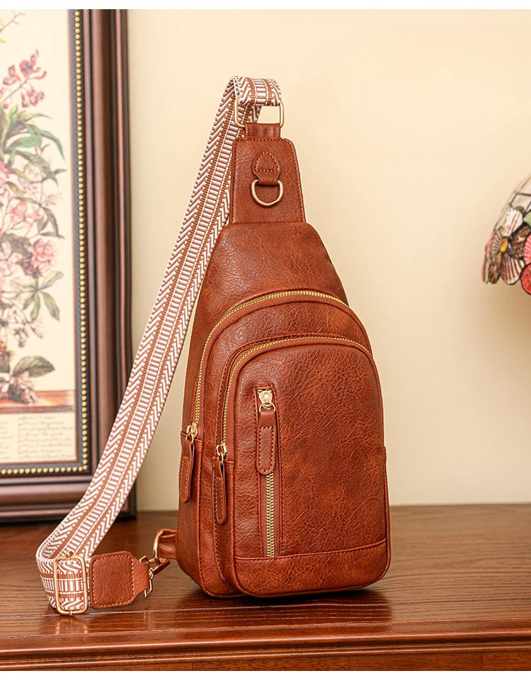 Women Bag Fashion Sling Bag for Woman High Quality PU Leather Pack Crossbody Chest Bolsa Feminina Sacs À Main Shoulder Messenger