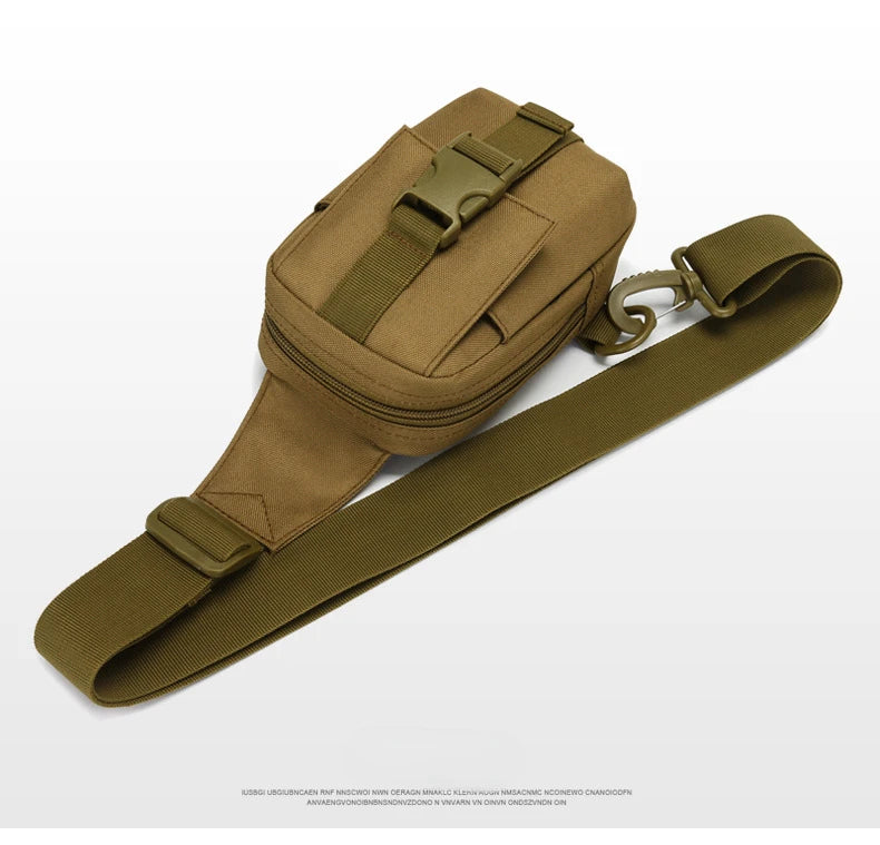 Tactical Chest Bag Military Trekking Pack EDC Sports Bag Shoulder Bag Crossbody Pack Assault Pouch for Hiking Cycling Camping