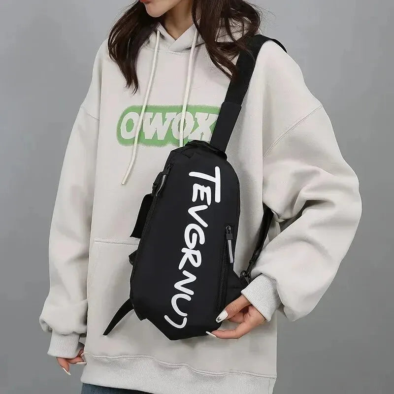 Men's One Shoulder Crossbody Small Bag New Simple And Lightweight Multi Functional Chest Bag Running Sports Cycling Bag Women