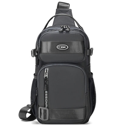 Riding backpack for men, men's chest bag, casual men's single shoulder bag, lightweight and large-capacity crossbody bag