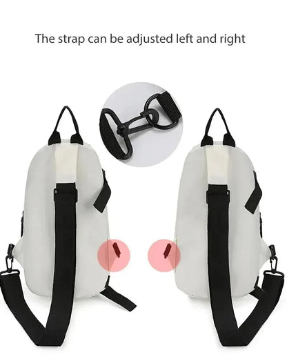 Men's One Shoulder Crossbody Small Bag New Simple And Lightweight Multi Functional Chest Bag Running Sports Cycling Bag Women