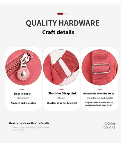 Sling Chest Bag for Women Nylon Fashionable Fanny Pack Shoulder Bags for Women Chest Waist Pack for Travel Crossbody Bags 2024