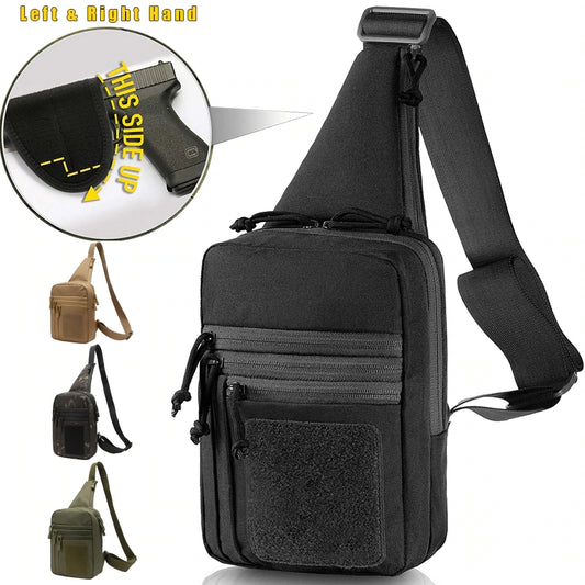 Concealed Carry Gun Bag Shoulder Strap for Pistol Holster Shoulder Chest Bag for Left and Right Hunting Outdoor