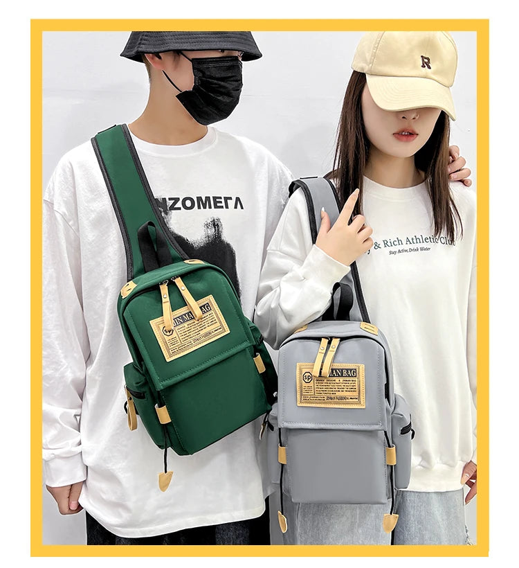 Chest Bag Shoulder Bag Women and Man Sling Crossbody Bag Messenger Waist Pack Bag Unisex