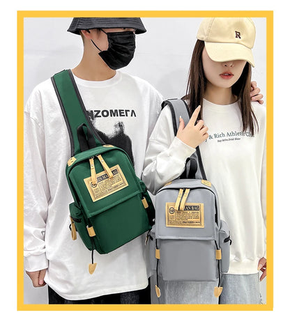 Chest Bag Shoulder Bag Women and Man Sling Crossbody Bag Messenger Waist Pack Bag Unisex