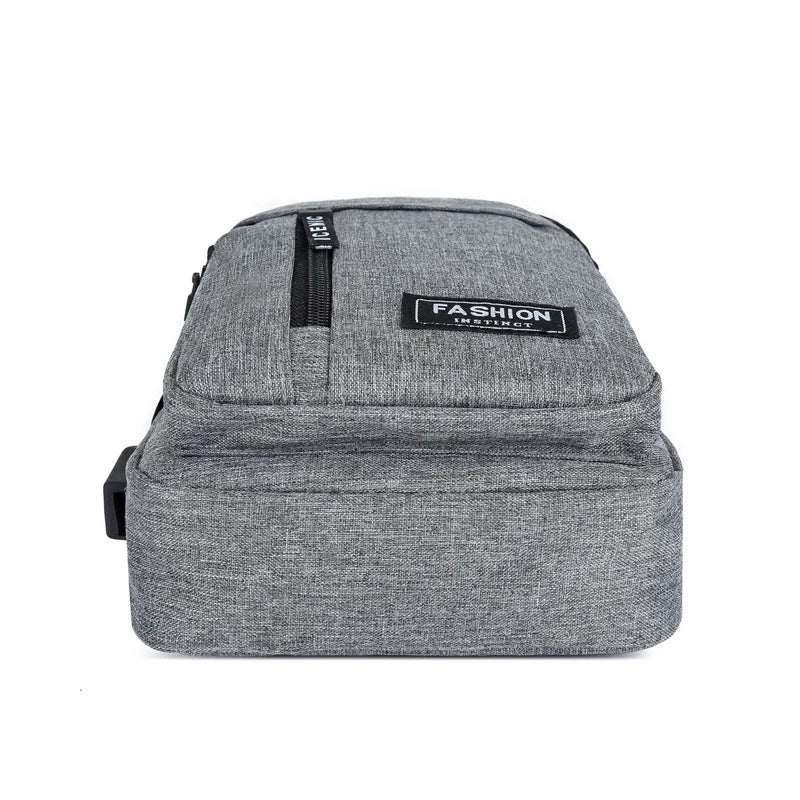 2025 New Multifunctional Chest Bag Men's Fashion Trend Oxford Cloth Shoulder Bag Korean Style Casual Waterproof Messenger Bag