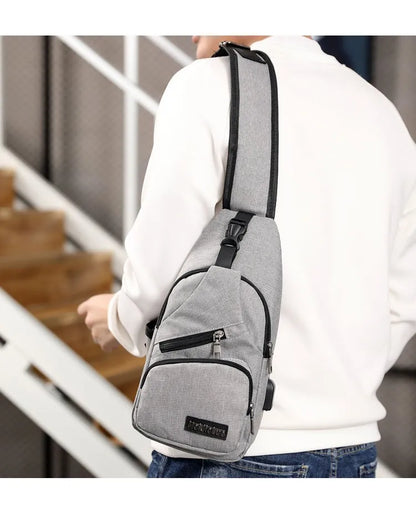 Fashion Casual Crossbody Bag Small Men's Shoulder Bag Men Diagonal Backpack Messenger Phone Bag Boy Fanny Chest Pack