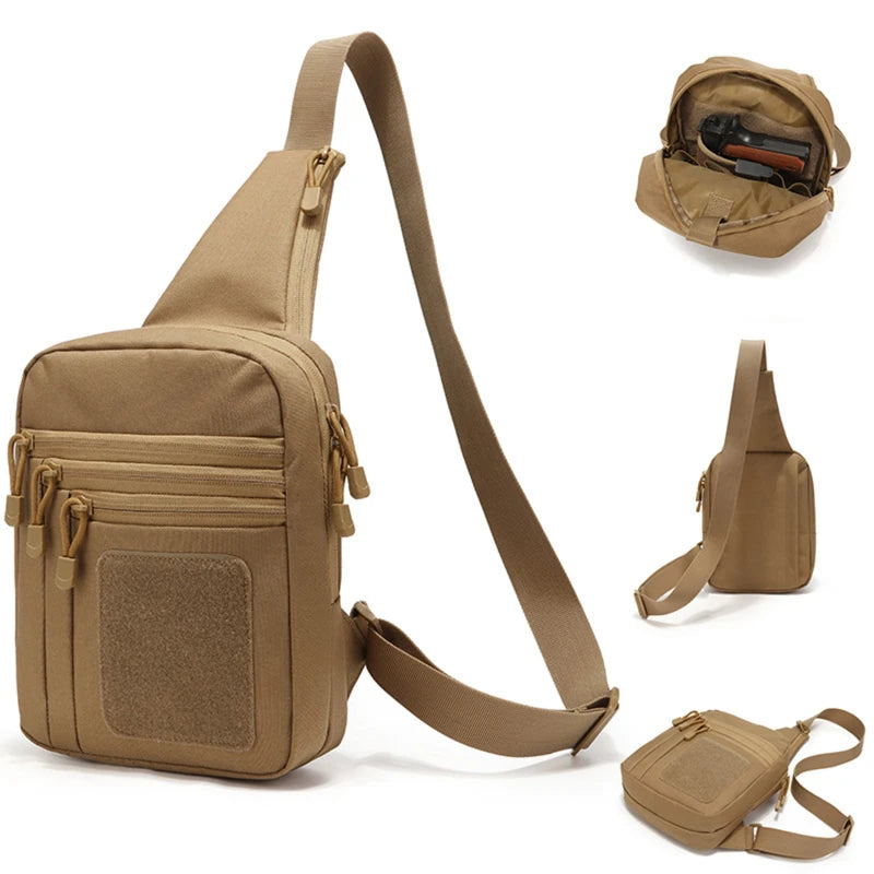 D12 Invisible Sling Waterproof and Wearable Crossbody Hunting and Camping Tactics Outdoor Shoulder Bag Versatile Wilderness