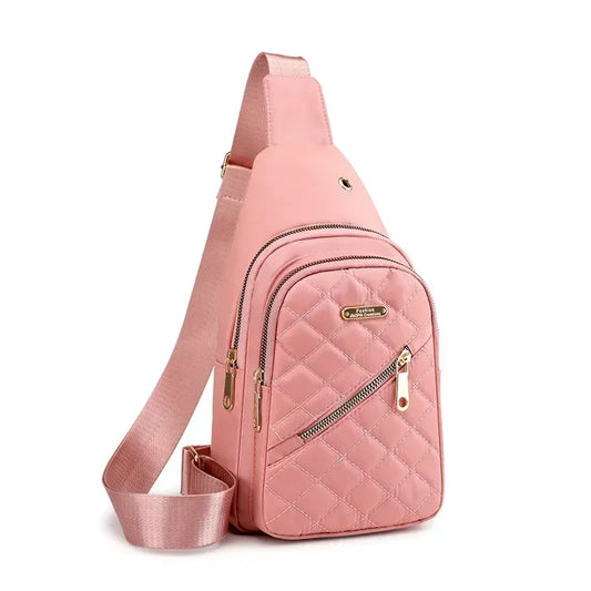 Women's Crossbody Bag Chest Bag Composite Fabric Leisure Shoulder Bag Ladies Backpack Embroidered