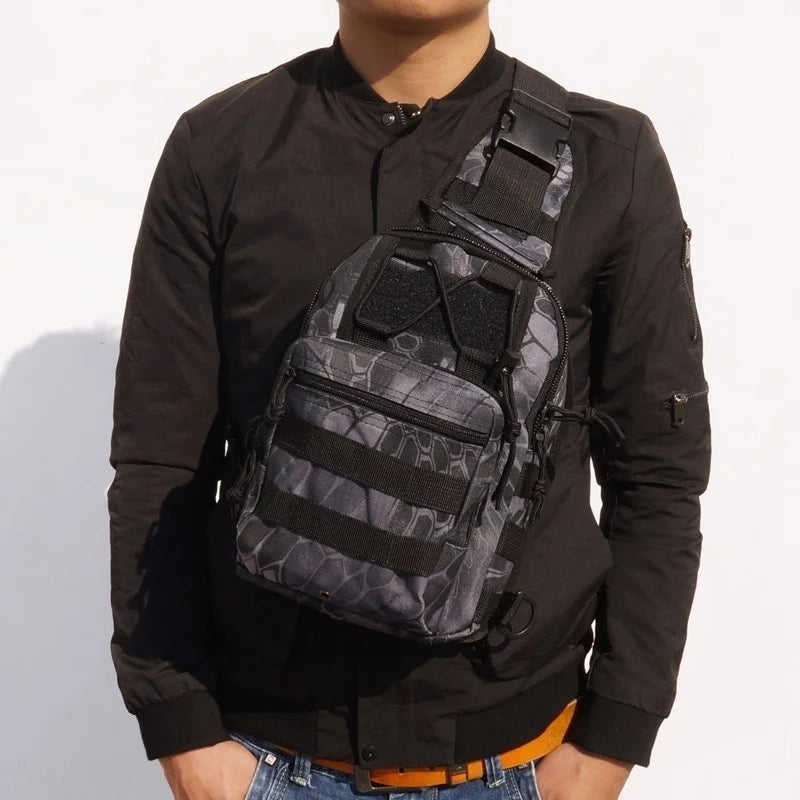 Tactical Shoulder Backpack Rover EDC Outdoor CCW Sling Bag Waterproof Hiking Camping Pack Concealed Range Bag Hunting Daypack