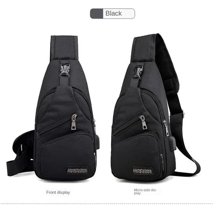 Fashion Casual Crossbody Bag Small Men's Shoulder Bag Men Diagonal Backpack Messenger Phone Bag Boy Fanny Chest Pack