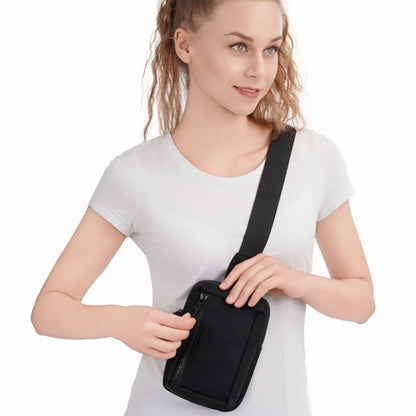Cross border new outdoor leisure sports waterproof small chest bag mini nylon crossbody bag for men and women