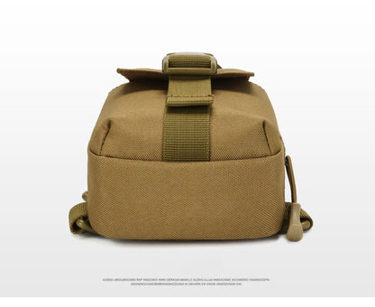 Tactical Chest Bag Military Trekking Pack EDC Sports Bag Shoulder Bag Crossbody Pack Assault Pouch for Hiking Cycling Camping