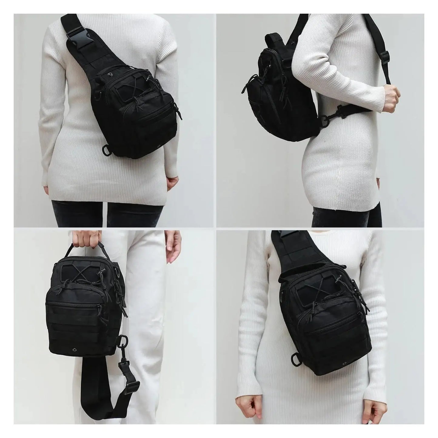 Tactical shoulder bag nylon high quality bag compact for outdoor sports hunting adventure Single Shoulder Chest backpack Camping
