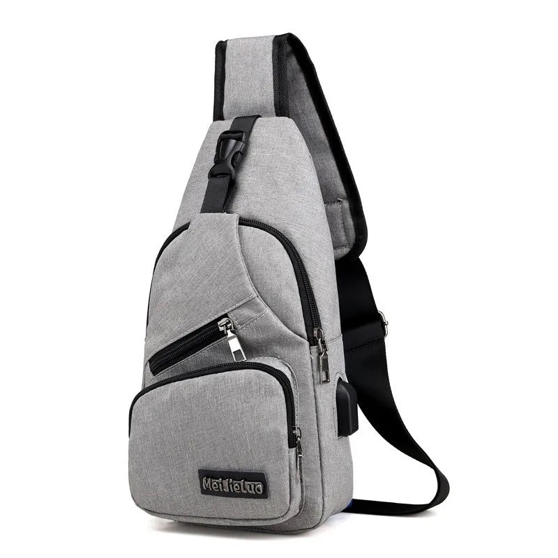 Fashion Casual Crossbody Bag Small Men's Shoulder Bag Men Diagonal Backpack Messenger Phone Bag Boy Fanny Chest Pack