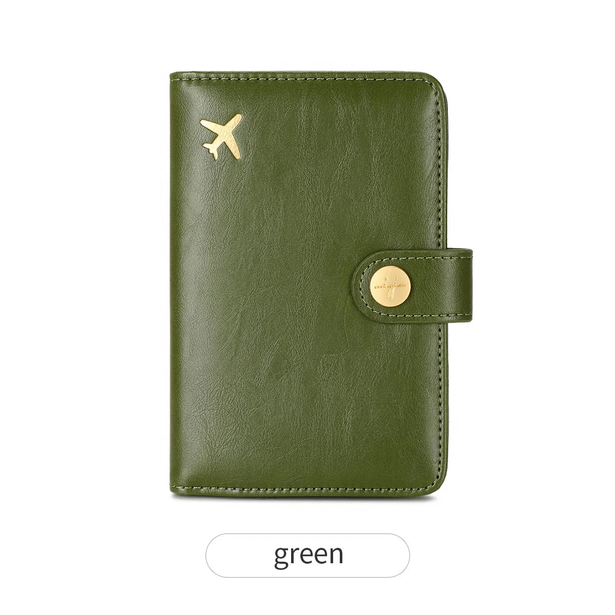 Minimalist and fashionable RFID passport clip multifunctional PU leather wallet case ID card credit card holder travel accessory