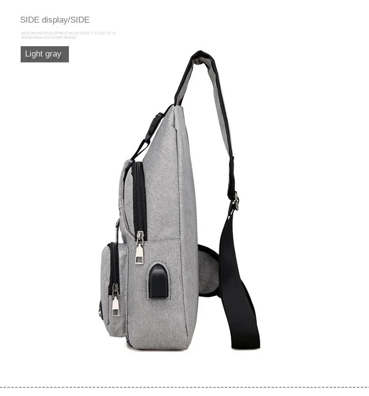 Fashion Casual Crossbody Bag Small Men's Shoulder Bag Men Diagonal Backpack Messenger Phone Bag Boy Fanny Chest Pack
