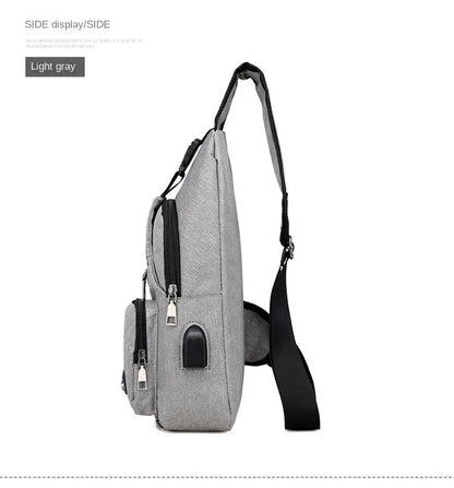 Fashion Casual Crossbody Bag Small Men's Shoulder Bag Men Diagonal Backpack Messenger Phone Bag Boy Fanny Chest Pack