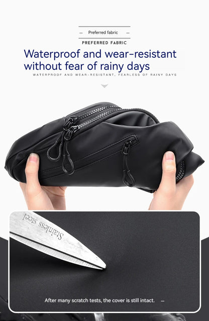 Rilibegan Shoulder Bag Fashionable Large Capacity Waterproof Lightweight Leisure Soft Comfortable Crossbody Bag
