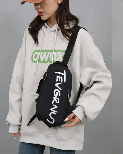 Men's One Shoulder Crossbody Small Bag New Simple And Lightweight Multi Functional Chest Bag Running Sports Cycling Bag Women
