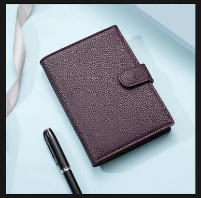 Men's And Women's PU Leather Wallet Travel Passport Wallet Multi Card Slot Credit Card Holder Wallet Travel Accessories