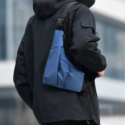 Stylish, Simple, Neutral Style, Large Capacity, Multifunctional, Durable And Scratch-resistant Men's Casual Shoulder Bag