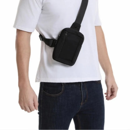 Cross border new outdoor leisure sports waterproof small chest bag mini nylon crossbody bag for men and women